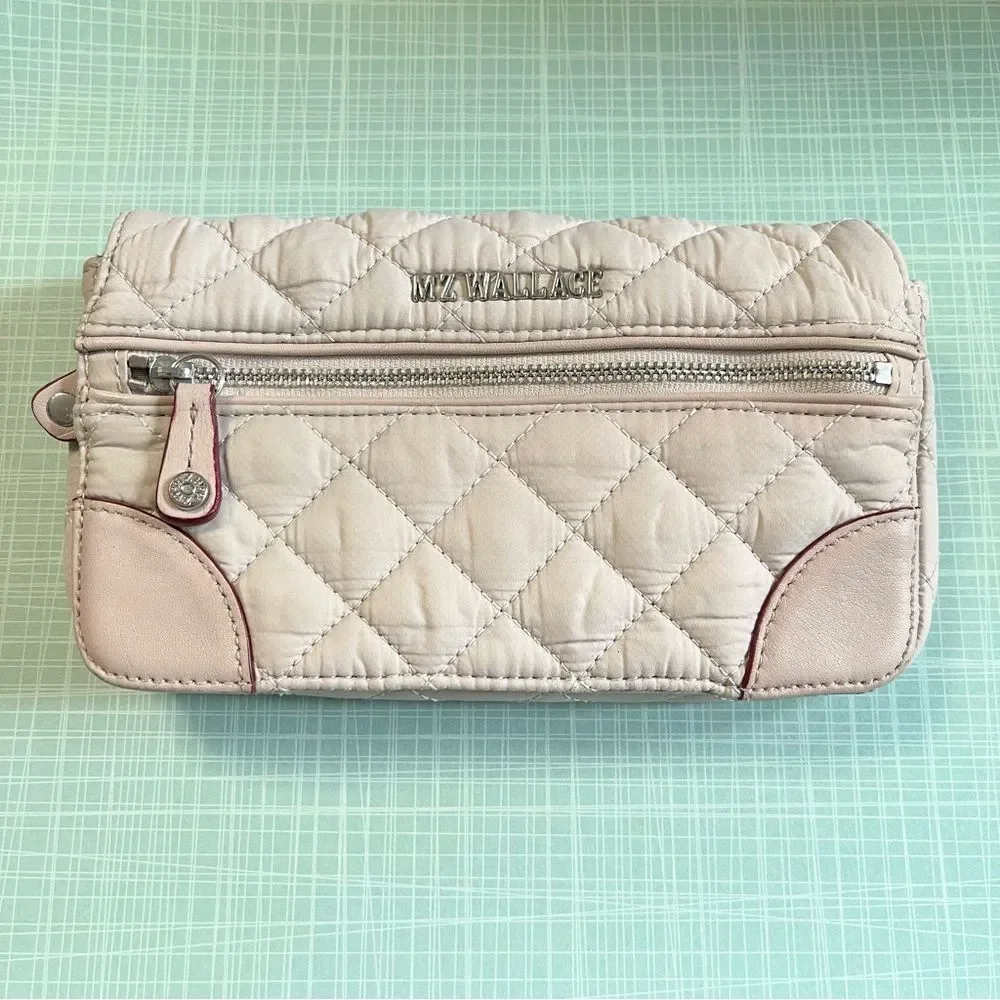 MZ WALLACE Crosby Convertible Wristlet Wallet - Mushroom